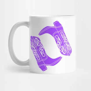 Purple Cowgirl Boots Mug